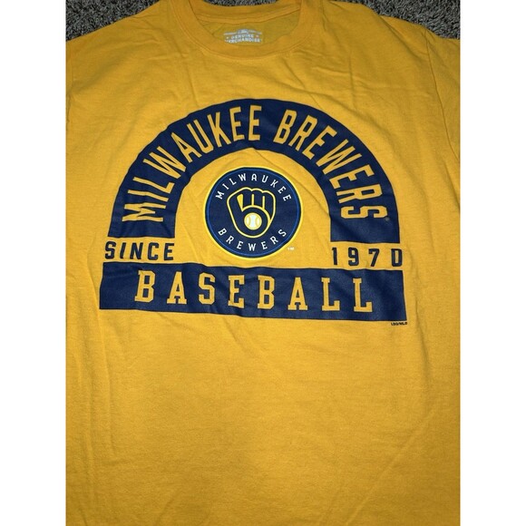 Men’s Milwaukee Brewers T-shirt Genuine Merchandise Sz Small Baseball Since 1970 - Picture 3 of 5